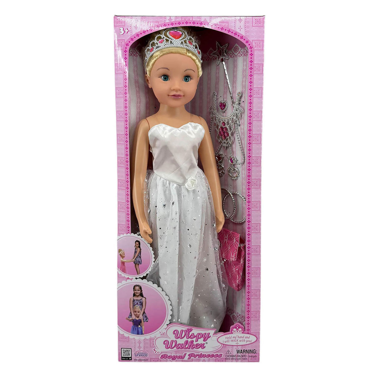 Abi wispy walker royal princess looppop prinses - 70cm