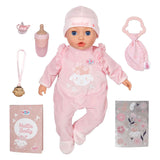 Boneca Baby Born Annabell 43cm com acessórios e som.