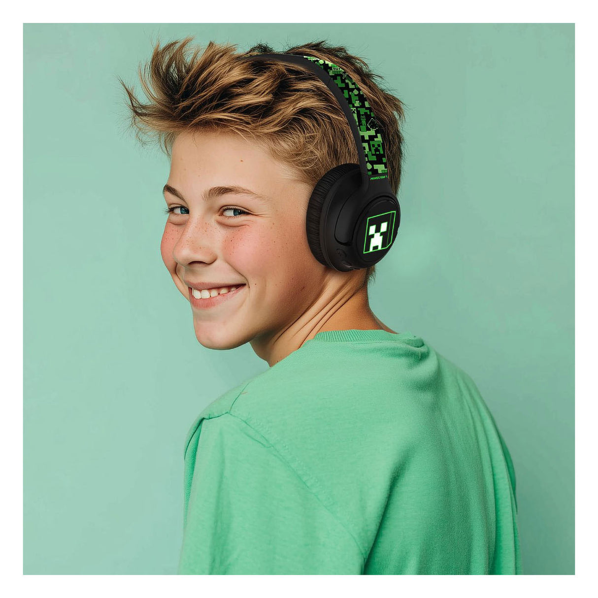 Minecraft bluetooth koptelefoon led light up