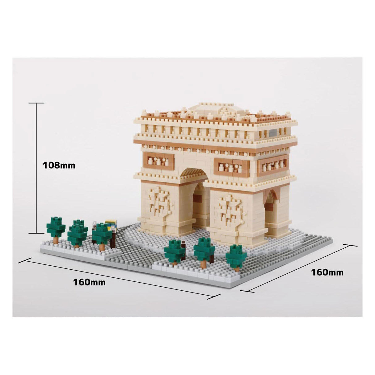 Nanoblock bouwset arc de triomphe deluxe - 1560st.