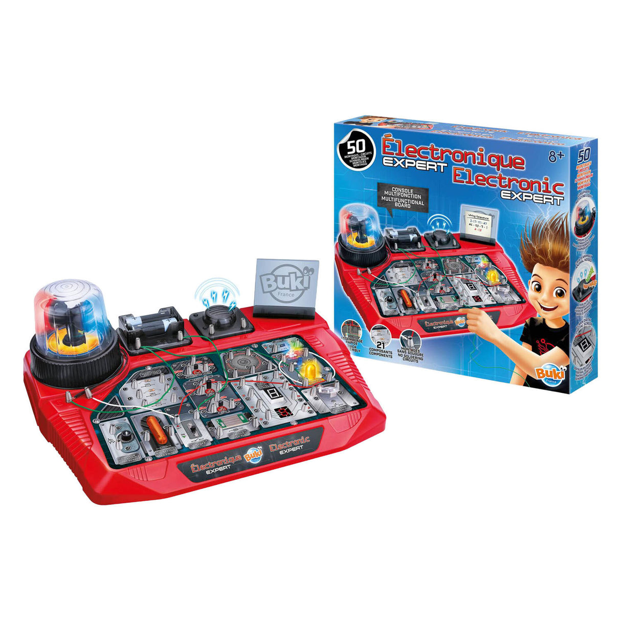 Buki france buki - electronics set expert - experimenting - electronics - technology - electricity - educational toys