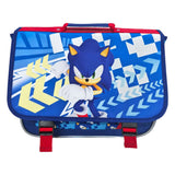 Sonic schooltas met 2 compartimenten en voorvak
