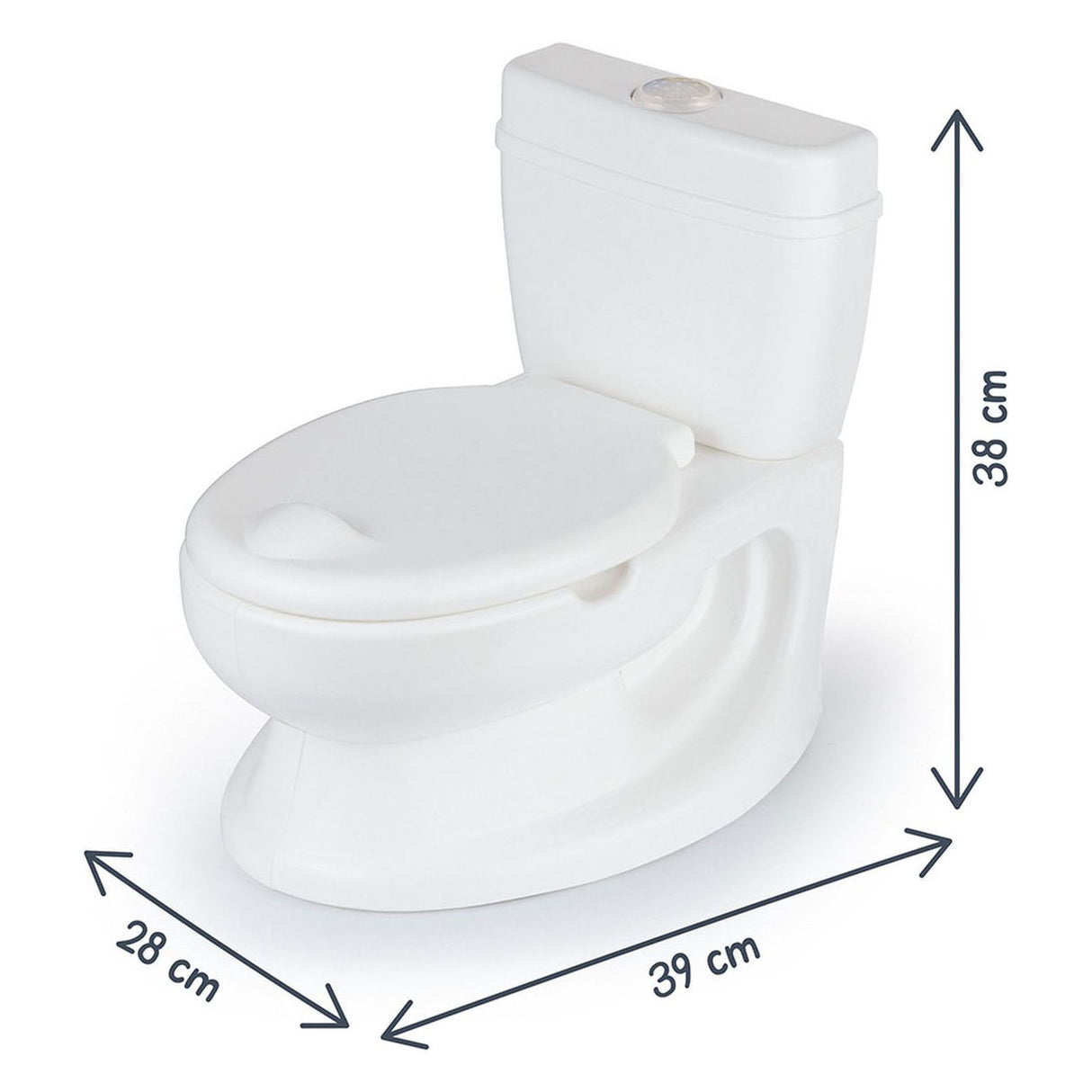 Dolu Educational Children's Toilet with Sound White