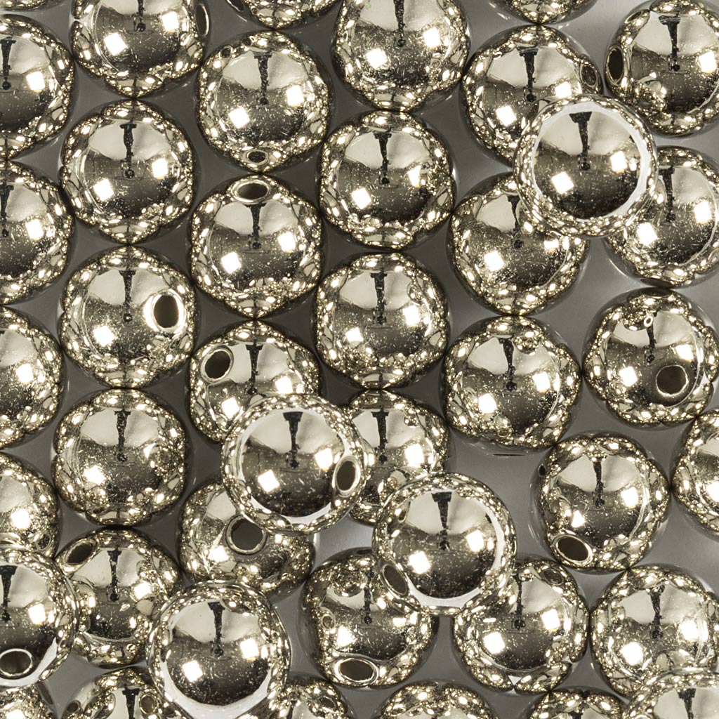 Creativ Company beads silver, 50 pcs.