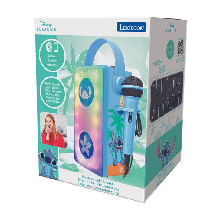Stitch verlichte bluetooth-luidspreker met microfoon