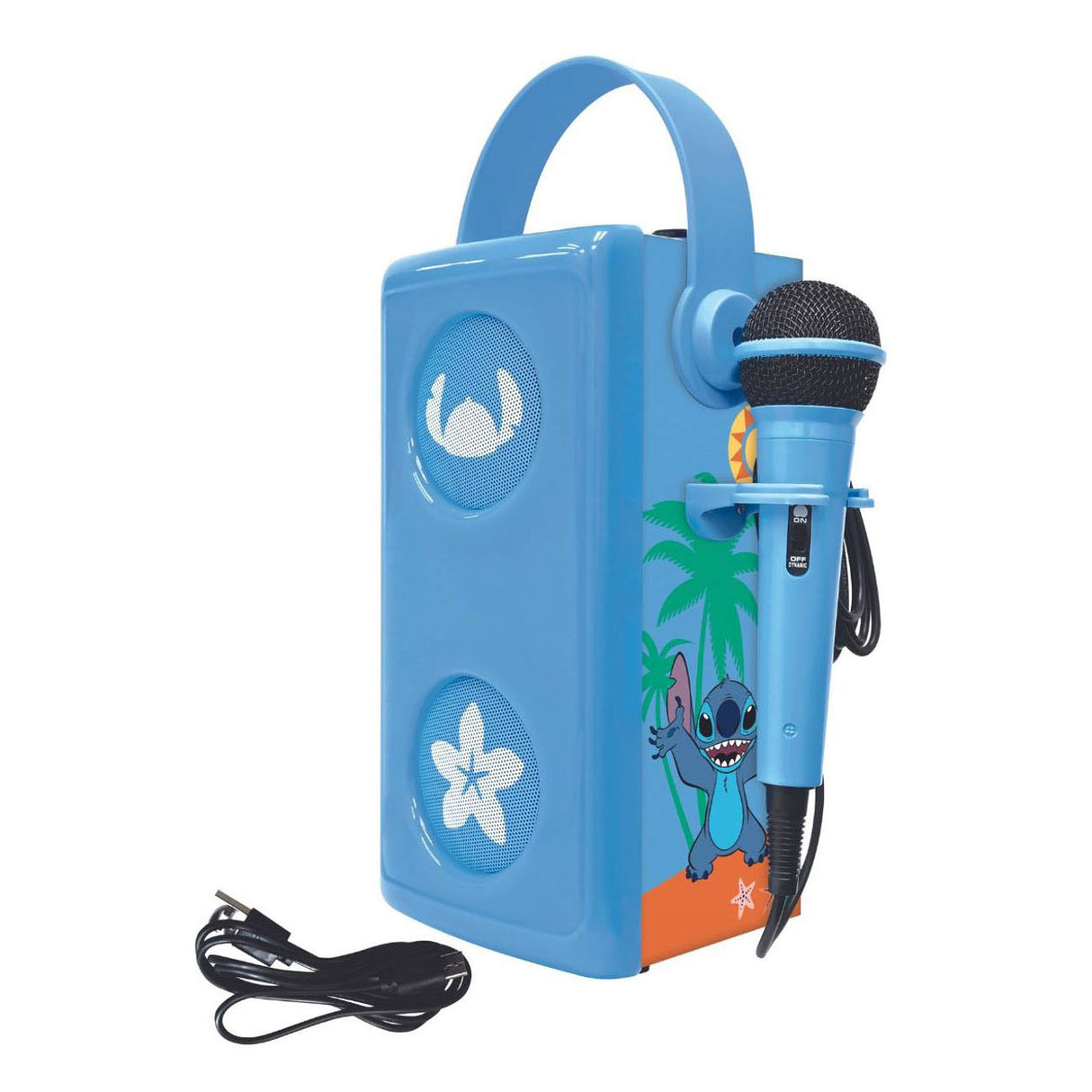 Stitch verlichte bluetooth-luidspreker met microfoon