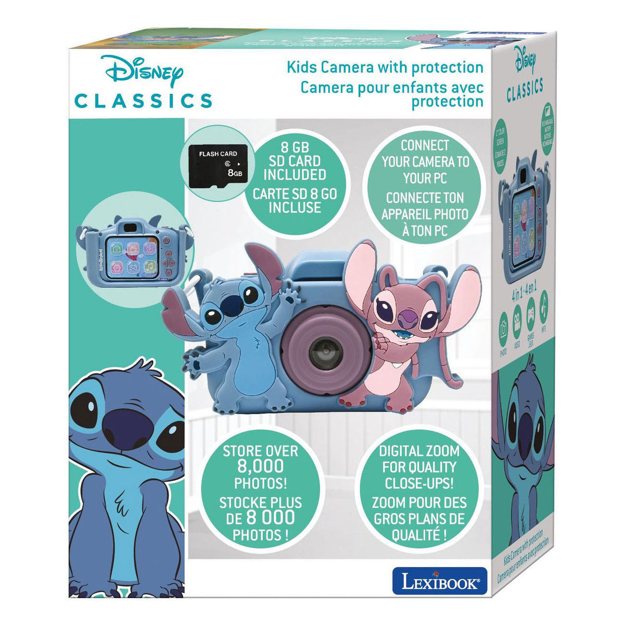 Lexibook children's camera with stitch protection
