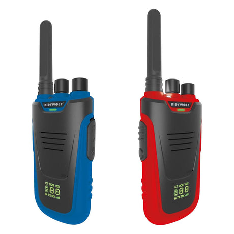 Kidywolf kidytalk walkie talkies blauw rood