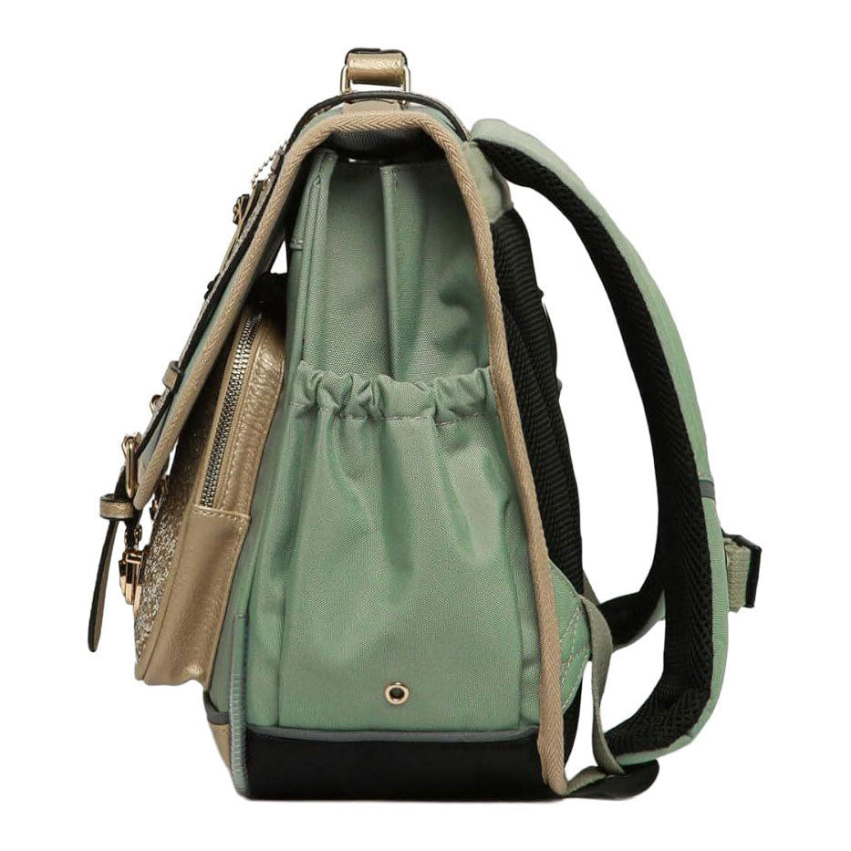 Caméléon schooltas glossy green - 38cm