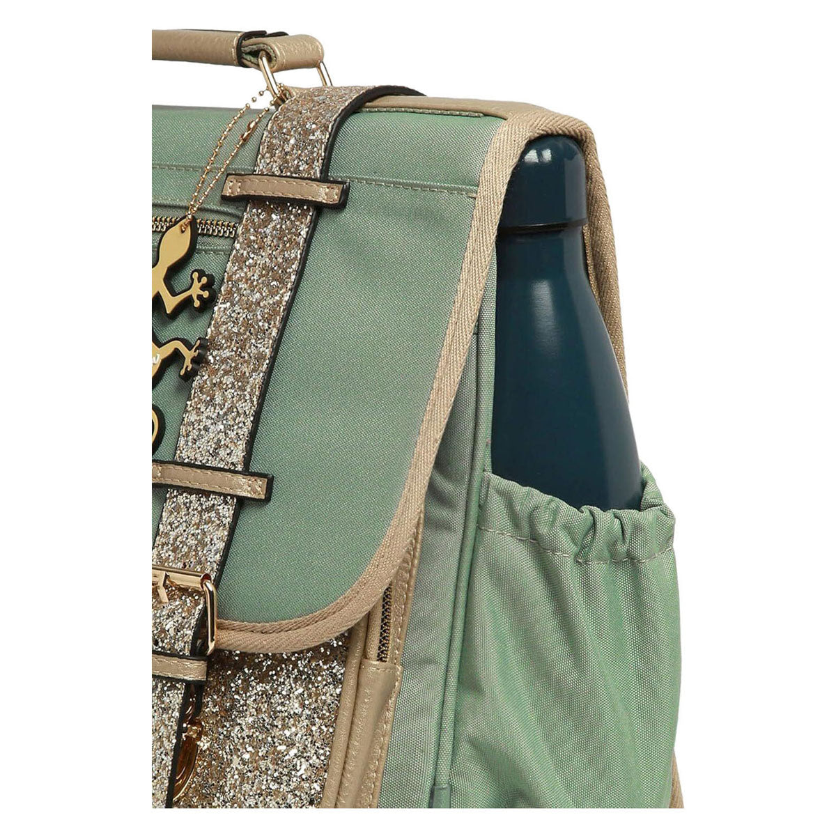 Caméléon schooltas glossy green - 38cm