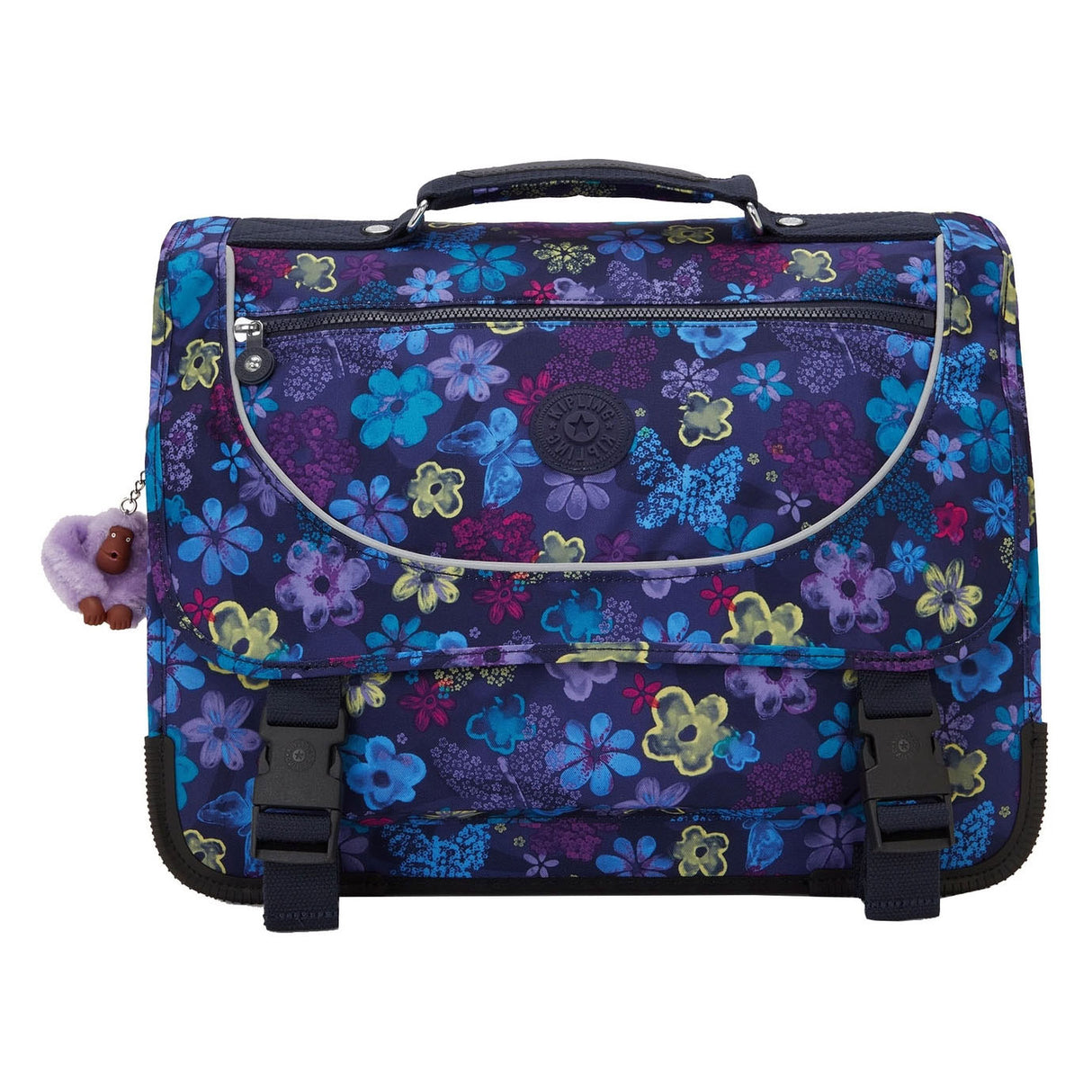 Kipling preppy rugzak - dark flower stamp