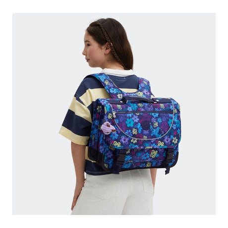 Kipling preppy rugzak - dark flower stamp