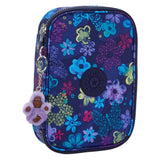 Kipling 100 pens etui - dark flower stamp