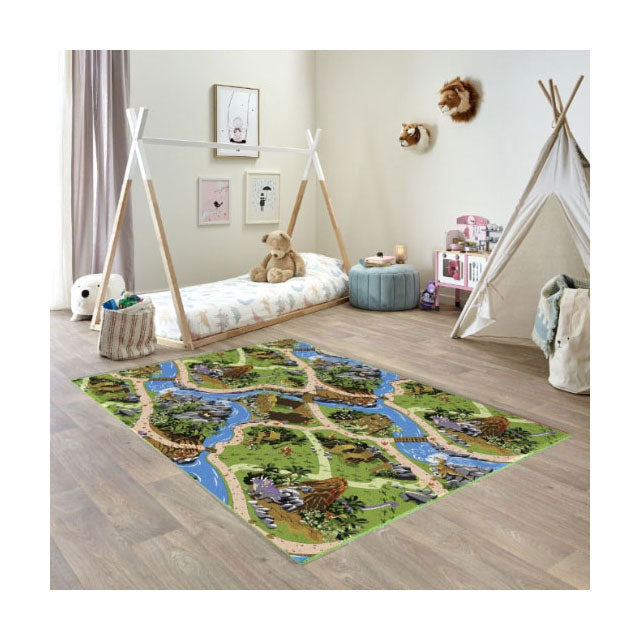 Dino world speelkleed - 140x200cm