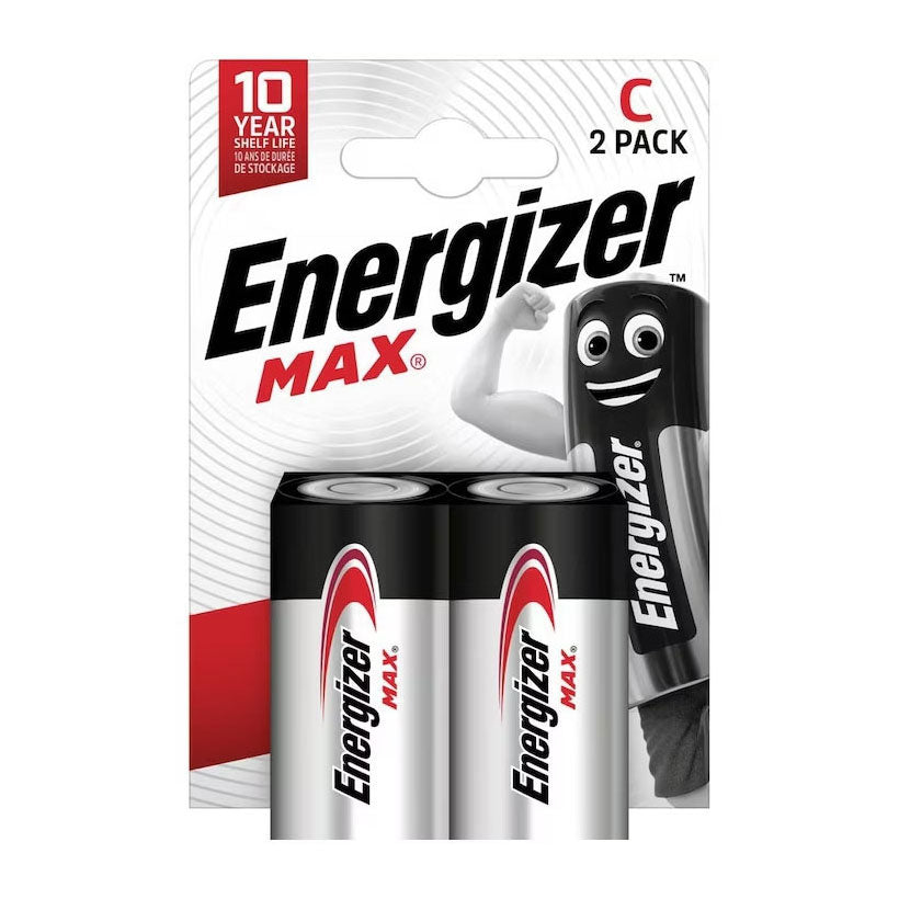 Energizer max c alkaline batterijen 2st.