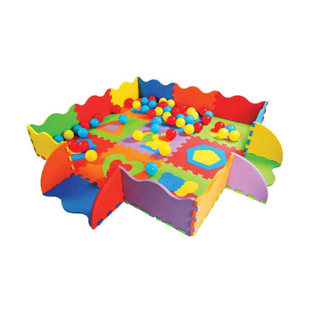 Foamtegels met rand en 40 ballen
