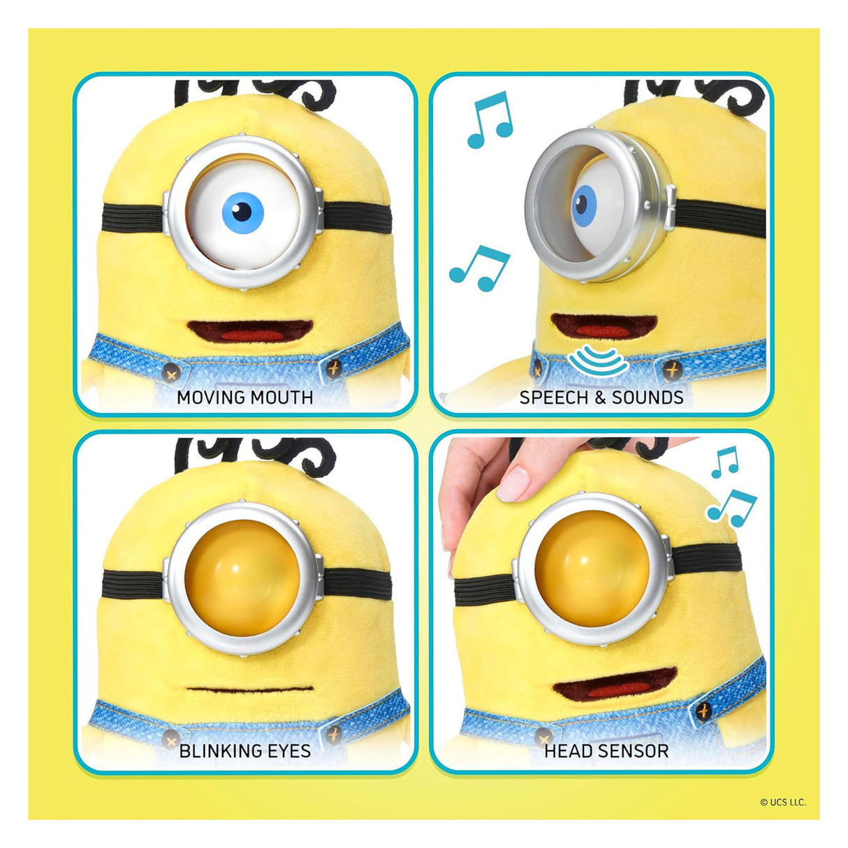 Universal minions james palm puppetronic interactieve knuffel