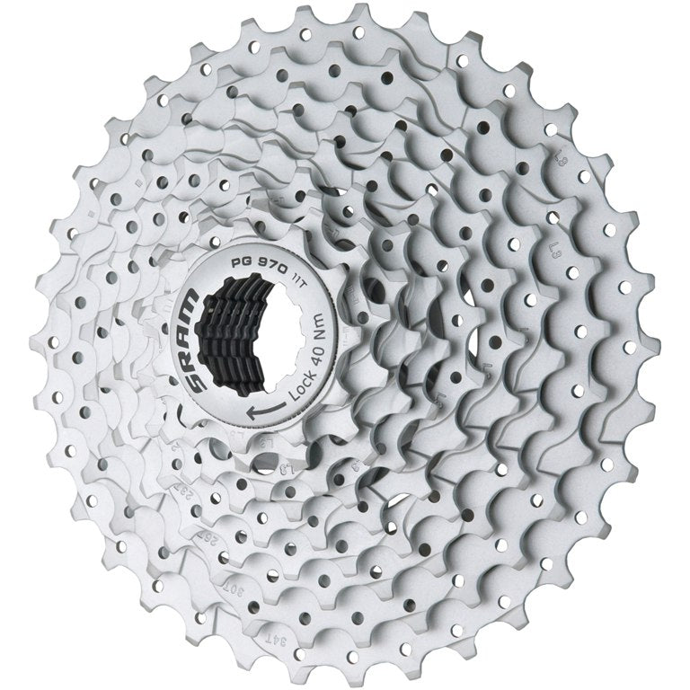 Gsu Pg-970 cassette 9-speed 11-34 tands zilver 00.0000.200.394