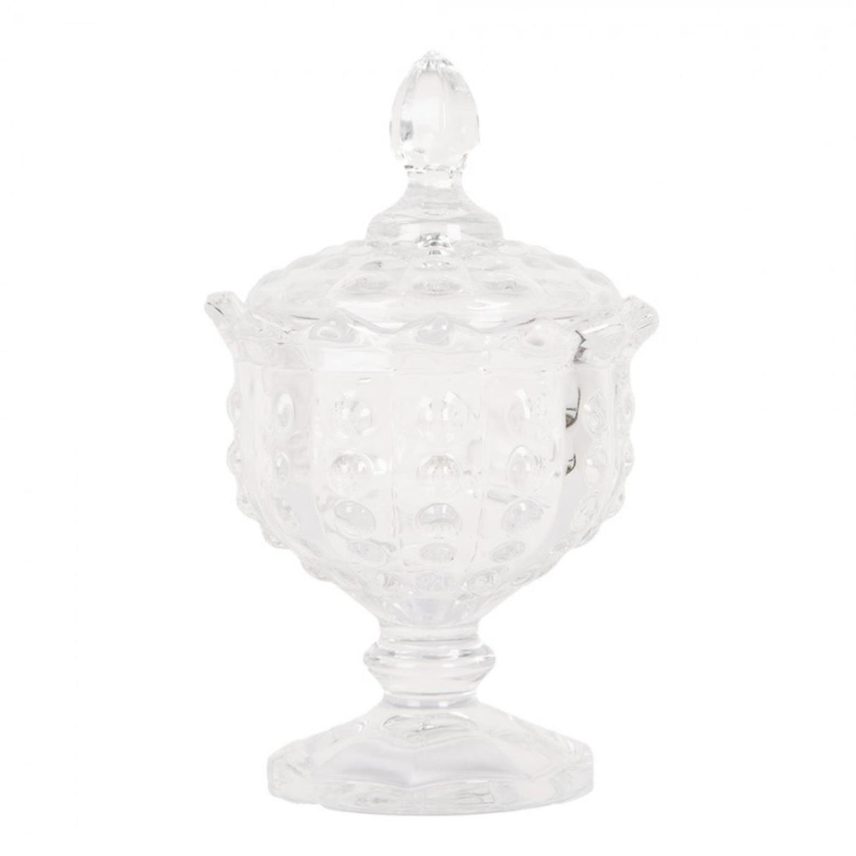 Clayre eef storage jar glass ø9x16cm