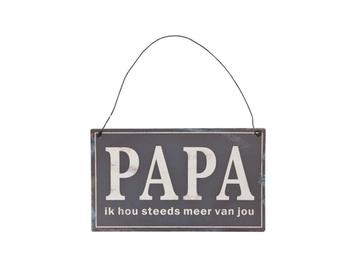 Clayre eef text board dad 17x1x10cm