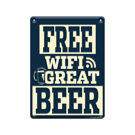 Paperdreams szövegtábla fém - ingyenes wifi