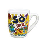 Mug brionglóidí páipéir 50 bliain d'fhear uimh. 08 muga cartún 50 bliain d'fhear uimh. 8