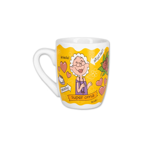 Paperdreams cartoonmok - oma 2 - keramiek 440ml