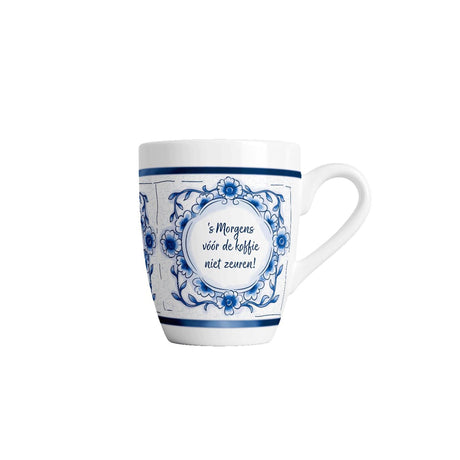 Paperdreams delfts blauwe mok - niet zeuren - keramiek 440ml