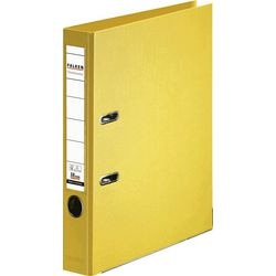 Falken A4 Lever Arch File 50mm Yellow 2 Rings Chromocolor PP (Polypropylene)