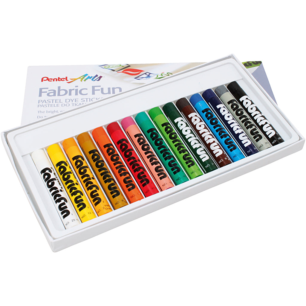 Textile chalk, various colors, 15 pieces, 1 box