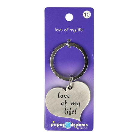 Paperdreams Häerz Keychain - Léift vu mengem Liewen