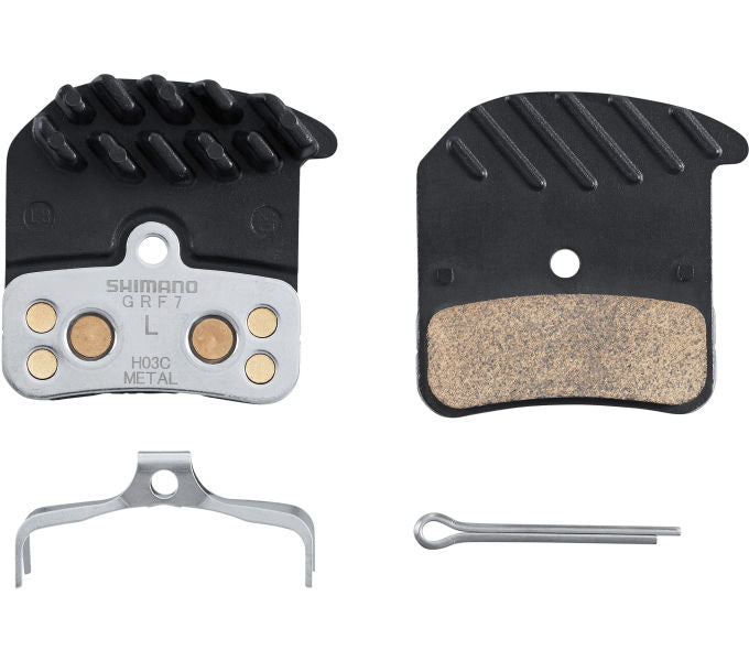 Shimano Disk Bremsblock Set H03C Metal mat Ofkillungen