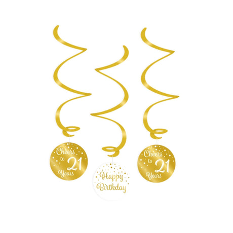 Paperdreams Swirl Garlands Gold Wäiss - 21