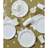 Paperdreams party table set - gold white