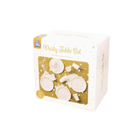 Paperdreams Party Dësch Set - Gold wäiss