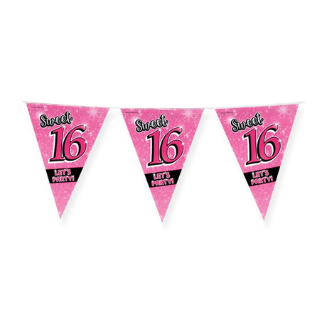 Paperdreams party flag - sweet 16