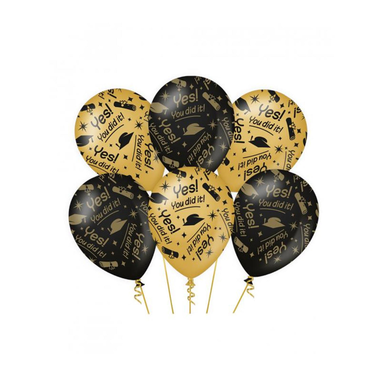 Paperdreams classy party balloon - you did it 6pcs