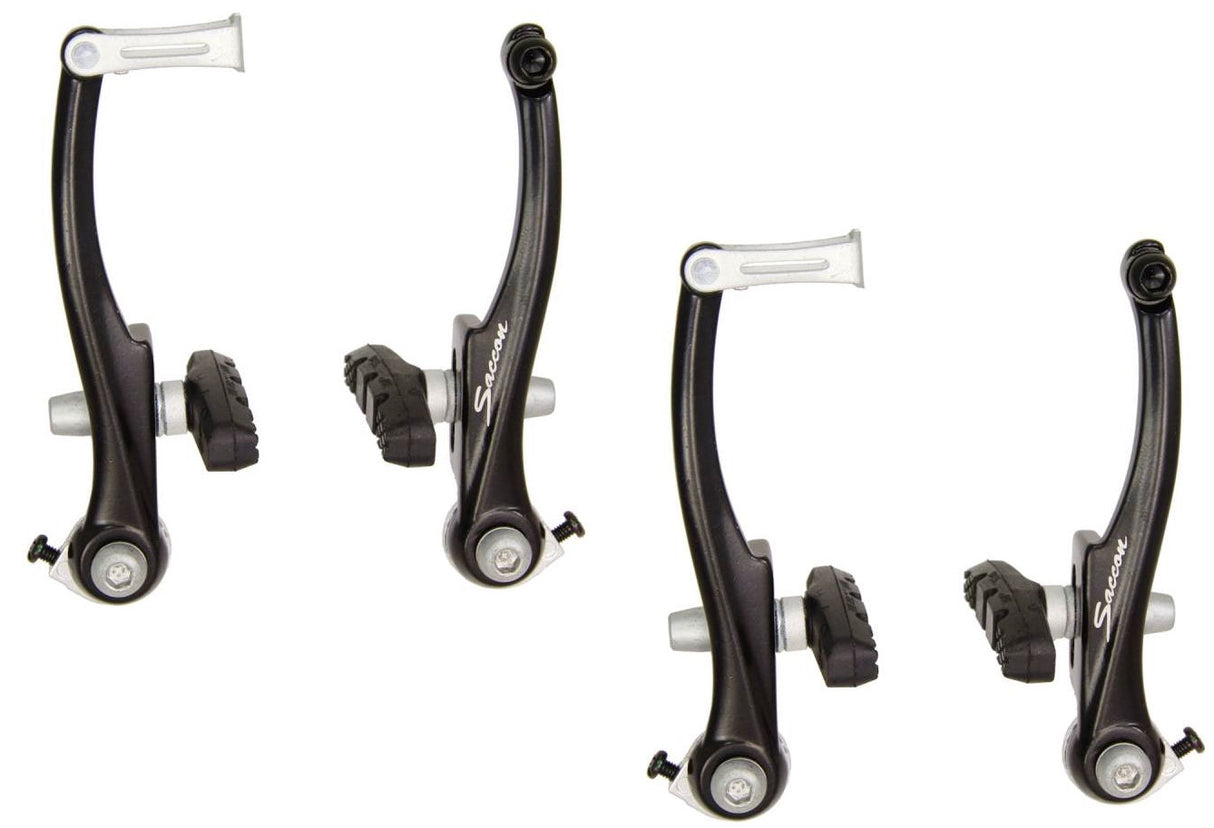 Saccon V-Brake Set Black de aluminio delantero y trasero