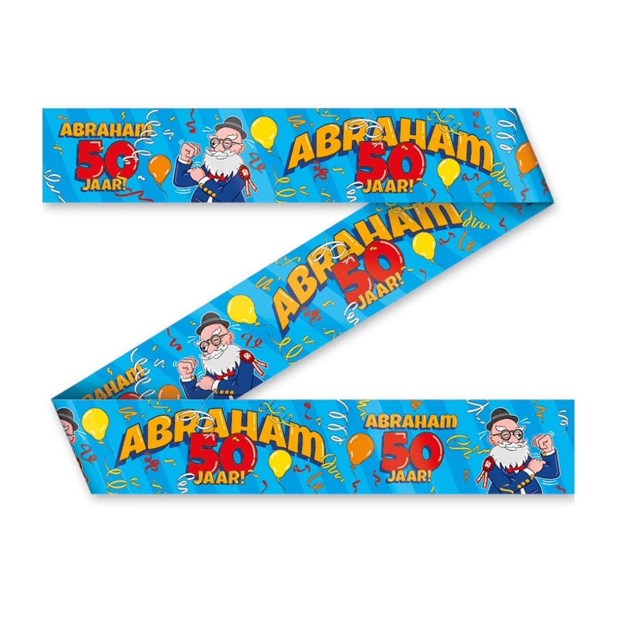 Paperdreams Party Tape - Abraham 50 Joer Cartoon