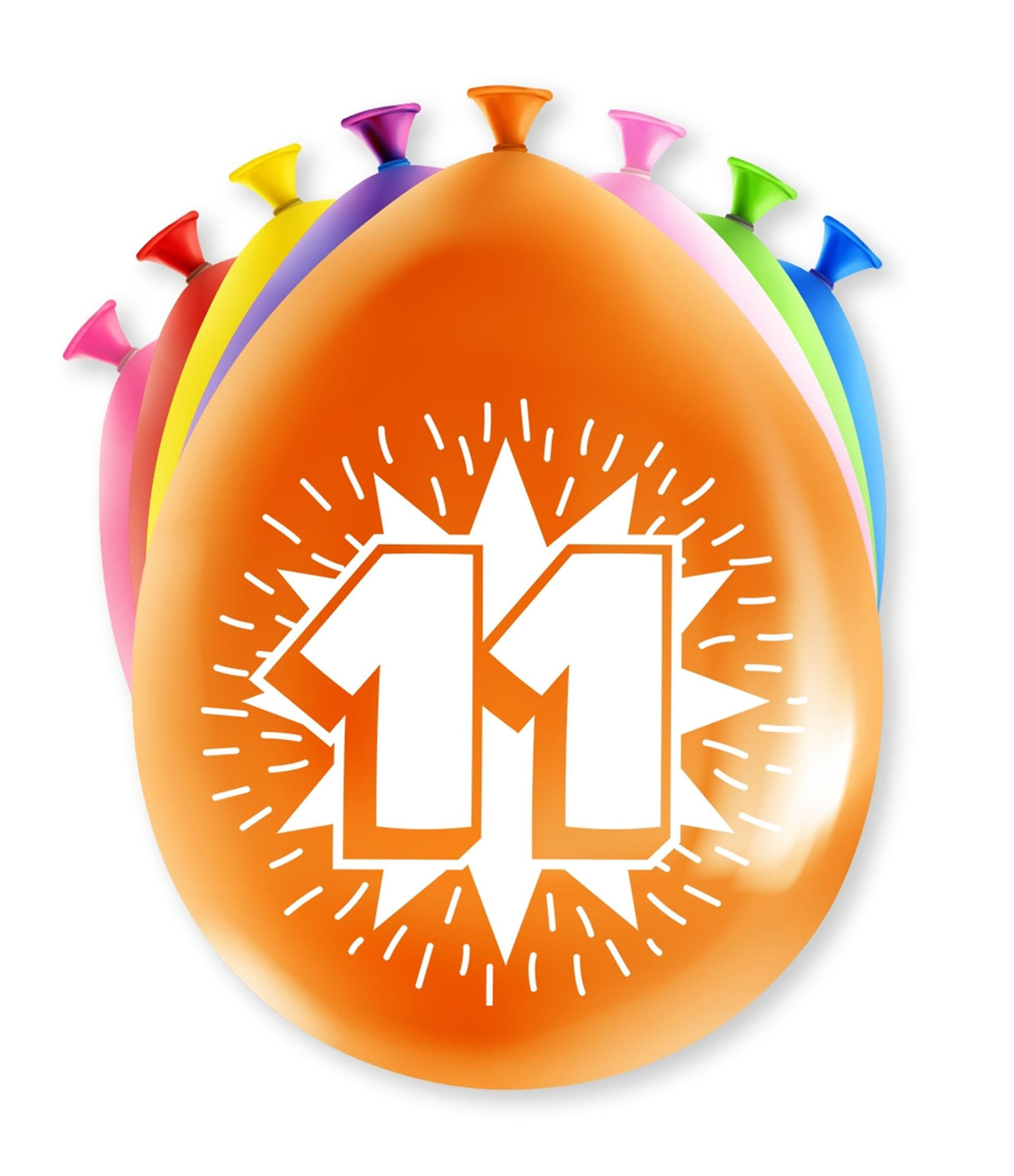 Paperdreams happy party balloon - 11 years 8 pieces