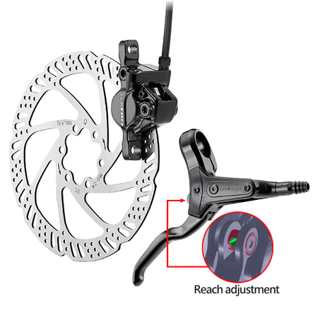 Tektro Schijfremset HD-M285 Rechts zwart