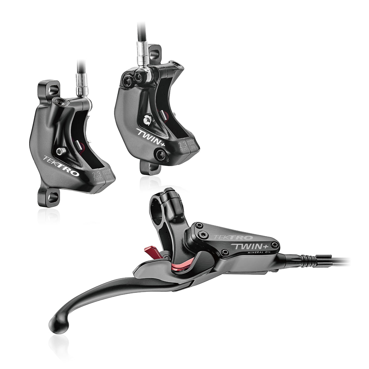 Tektro HD-E745 E-cargo Aigura Left hydraulic brake set with splitter