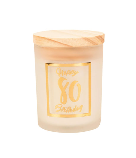 Vela perfumada Paperdreams pequena ouro branco - 80 anos