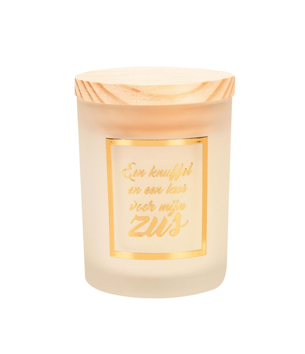 Paperdreams scented candle small gold white - sister