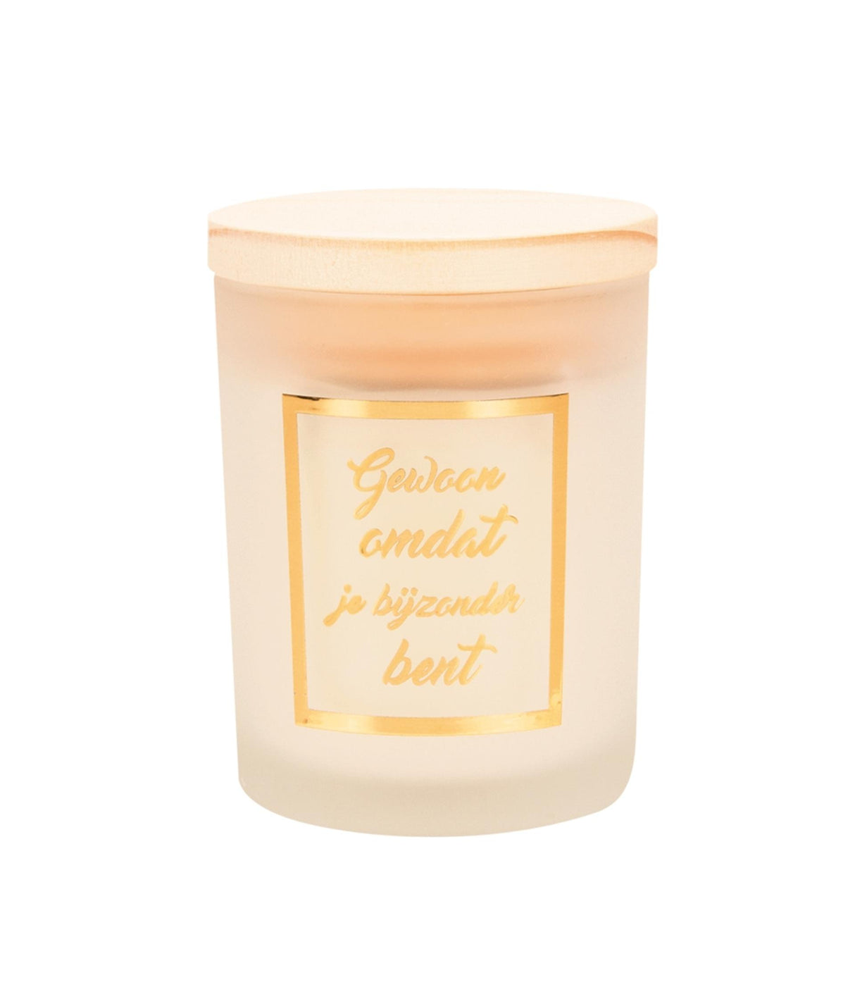 Paperdreams scented candle small gold white - special