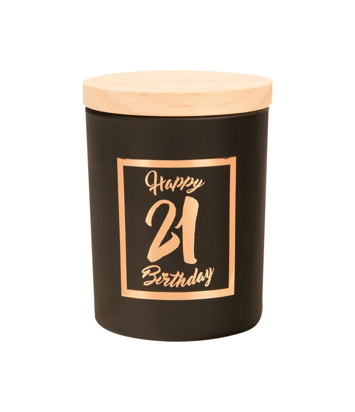 Paperdreams scented candle small pink black - 21 years