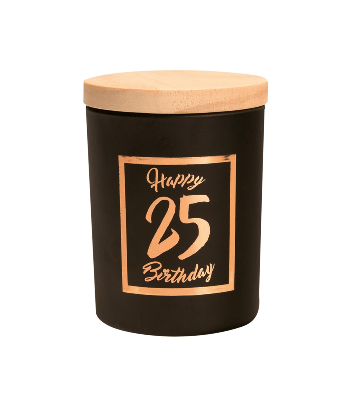 Paperdreams scented candle small pink black - 25 years