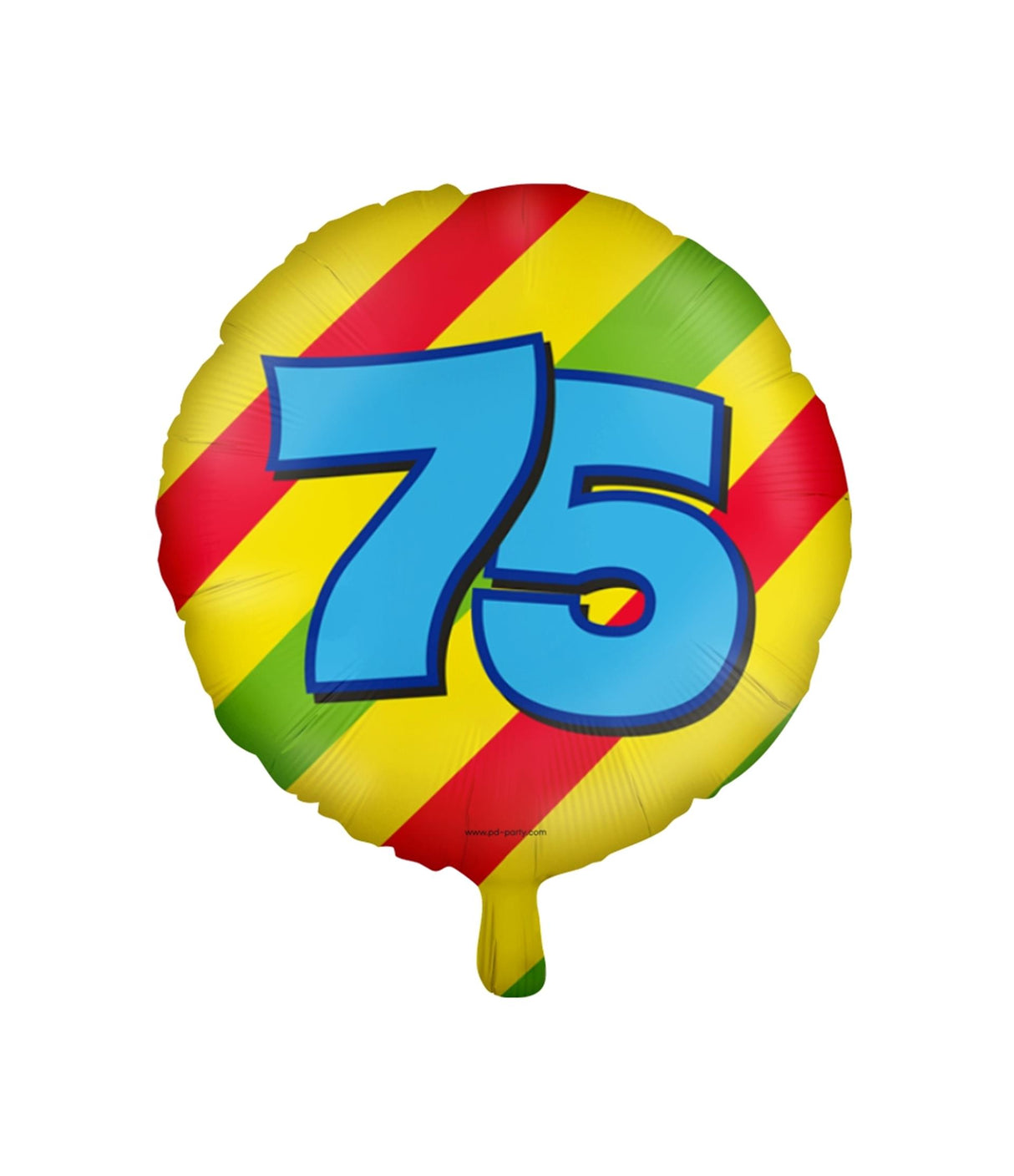 Paperdreams happy foil balloon - 75 years