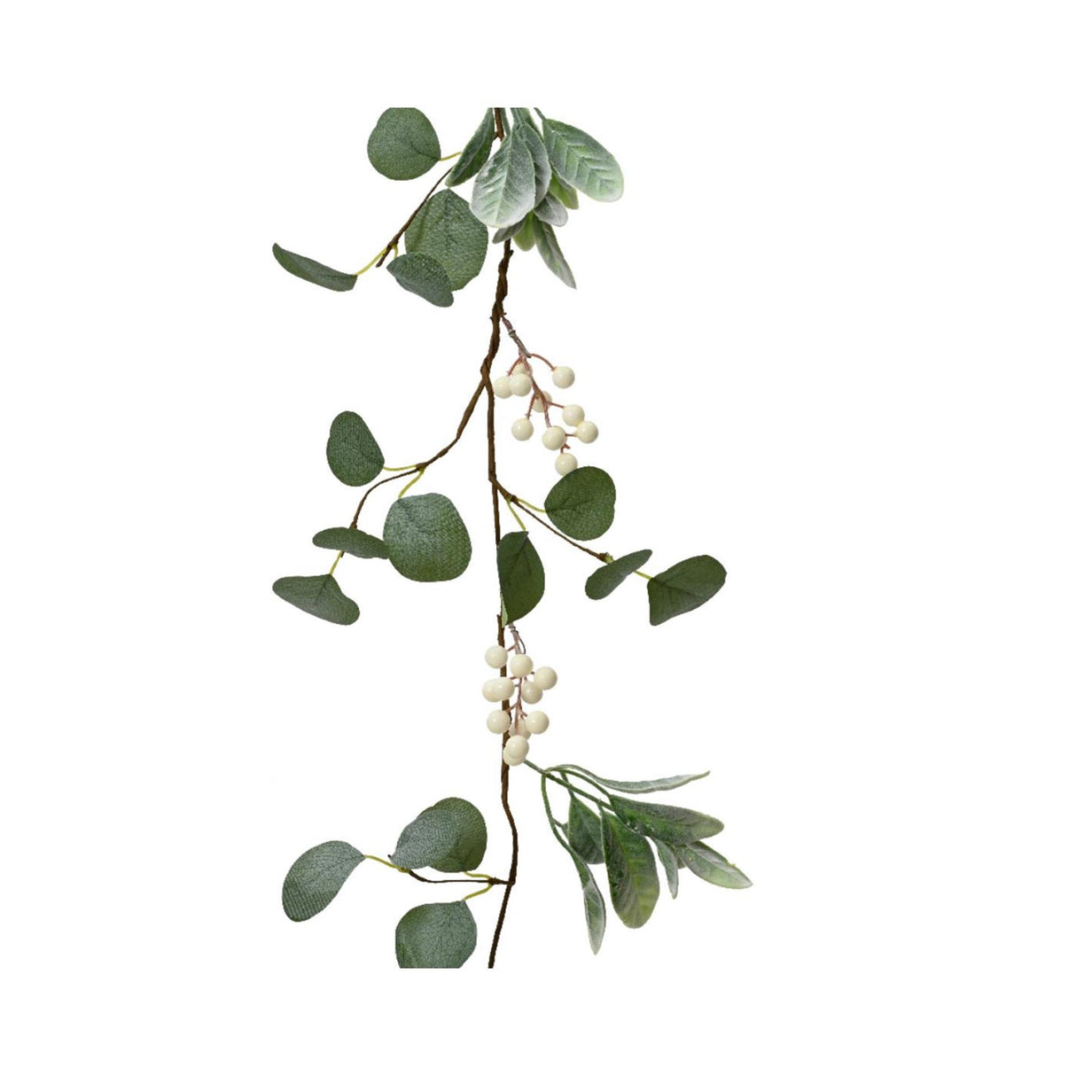 Decoris garland with white berries 150x7x3cm