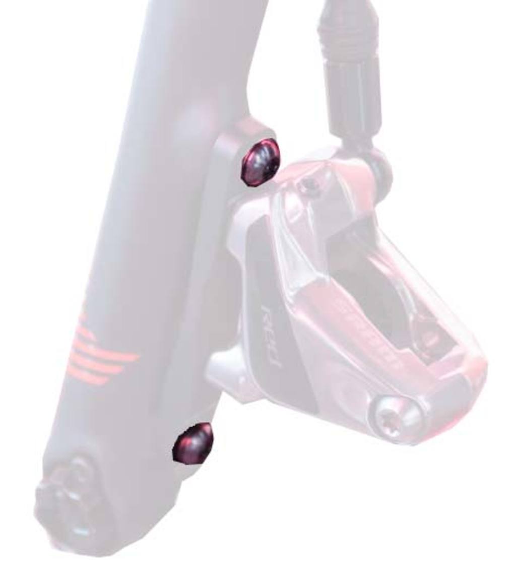Sram brake bolt set adapter fm stainless steel 27mm set a 2